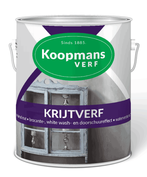 Ruimteschip Kent Fraude Koopmans Krijtverf: in elke gewenste kleur - Koopmansverfshop.nl